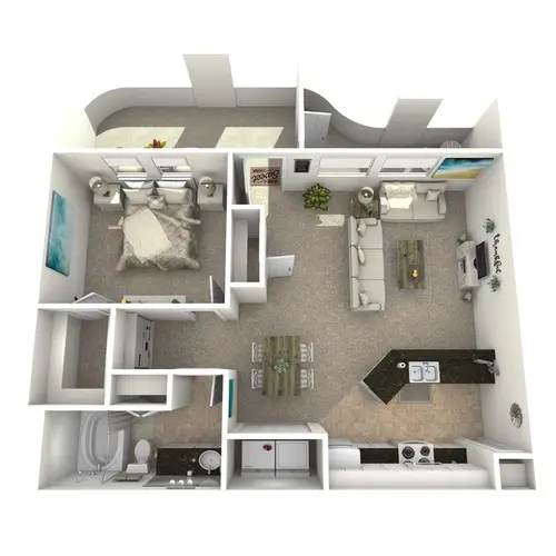 Seaside Village Apartments FloorPlan 2