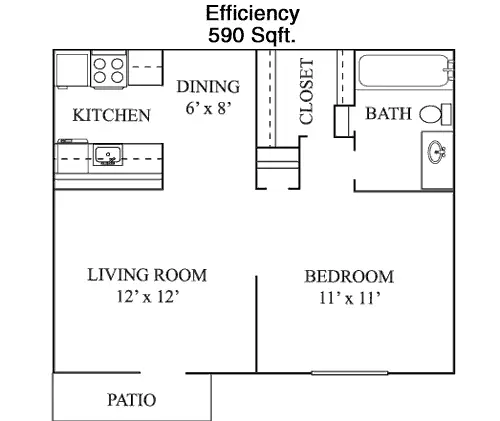 Sebring Apartments FloorPlan 1