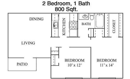 Sebring Apartments FloorPlan 3