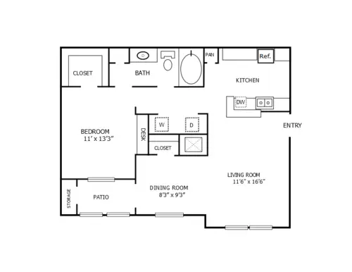 Shadowbrooke Apartments FloorPlan 2