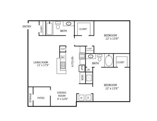 Shadowbrooke Apartments FloorPlan 5