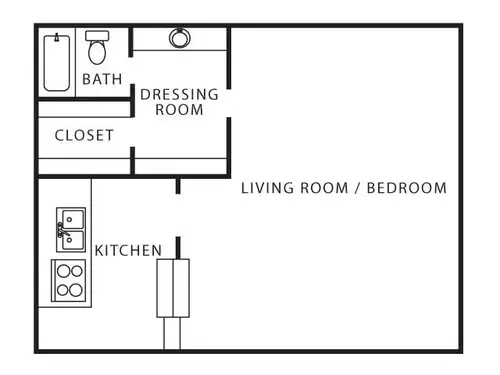 Sharpstown Manor Apartments FloorPlan 1