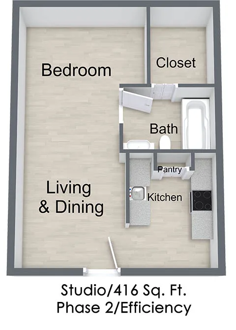 Silver Gardens Apartments Dallas Floor plan 1