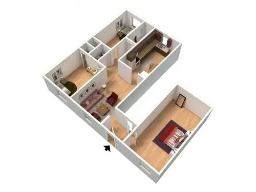 Southern Oaks Apartments FloorPlan 2