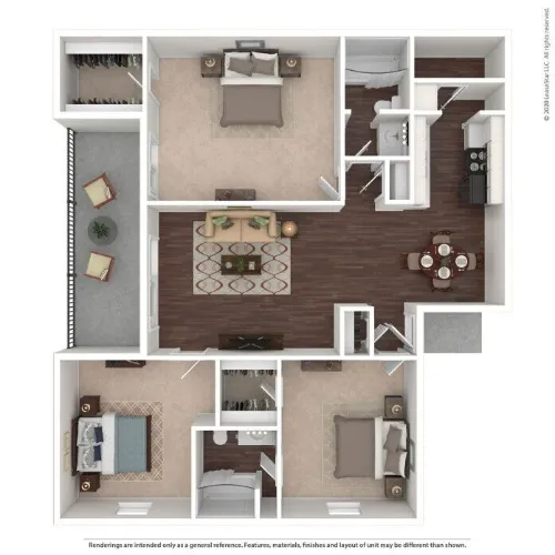 Spring Creek Apartments Dallas floorplan 10