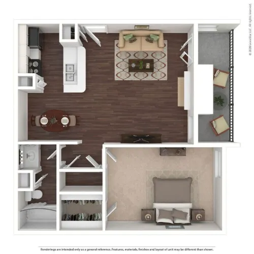 Spring Creek Apartments Dallas floorplan 2