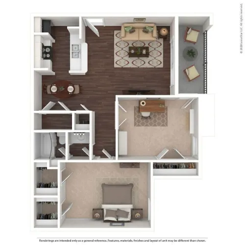 Spring Creek Apartments Dallas floorplan 5