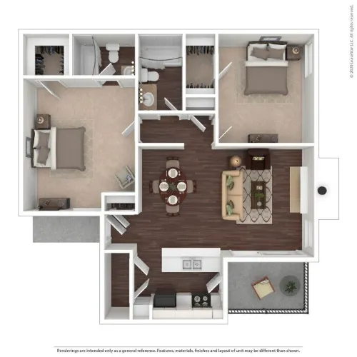 Spring Creek Apartments Dallas floorplan 7