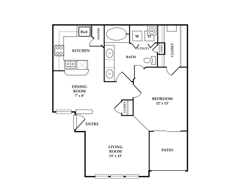 St. Andrews Apartments Floorplan 1