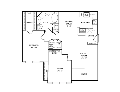 St. Andrews Apartments Floorplan 4