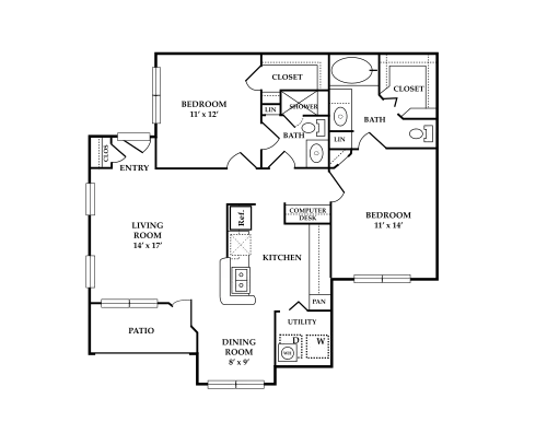 St. Andrews Apartments Floorplan 5