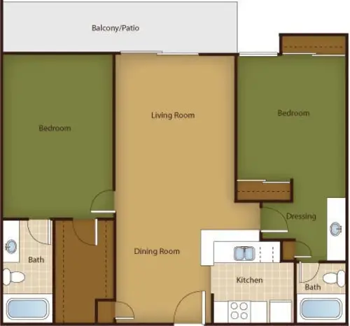 Star Voss Apartments FloorPlan 4