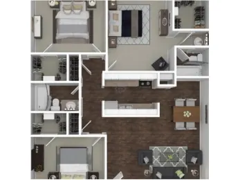 Steeplechase Apartments Alvin Floorplan 9