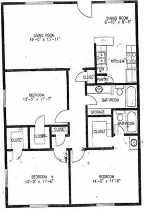 Stone Manor Apartments Floorplan 10