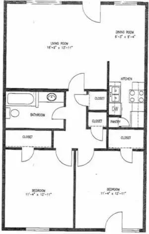 Stone Manor Apartments Floorplan 3