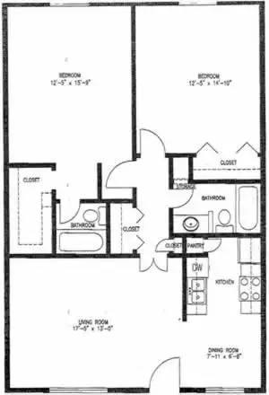 Stone Manor Apartments Floorplan 4