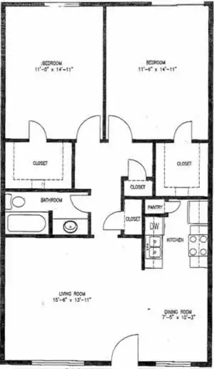 Stone Manor Apartments Floorplan 5