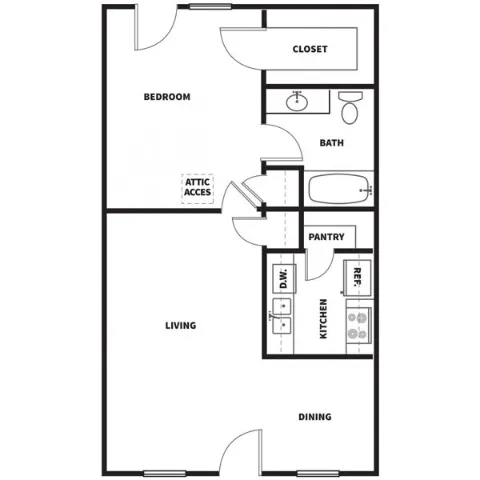 Stone Throw Apartments Friendswood Houston Apartment Floor Plan 2