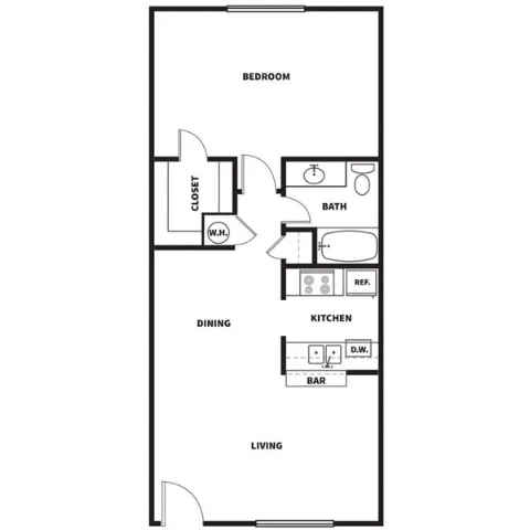 Stone Throw Apartments Friendswood Houston Apartment Floor Plan 3