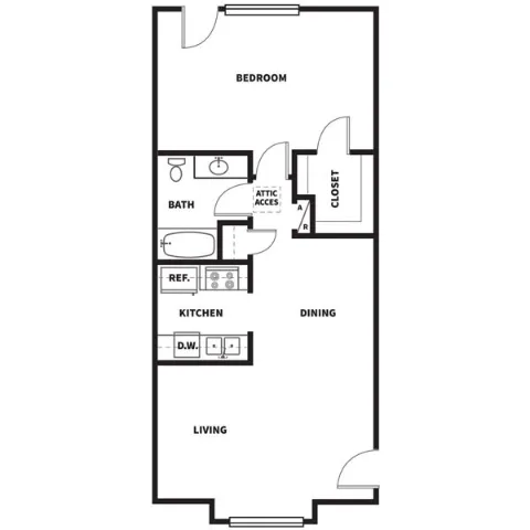 Stone Throw Apartments Friendswood Houston Apartment Floor Plan 4