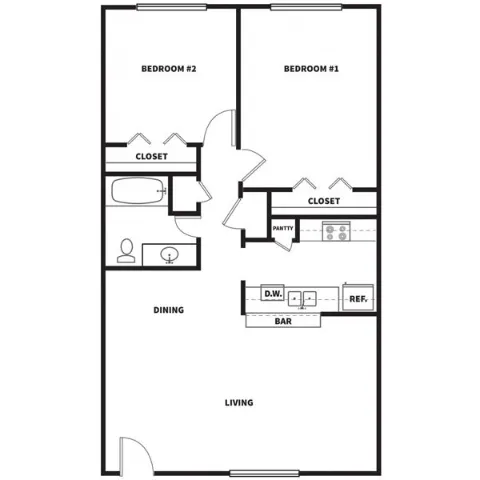 Stone Throw Apartments Friendswood Houston Apartment Floor Plan 6