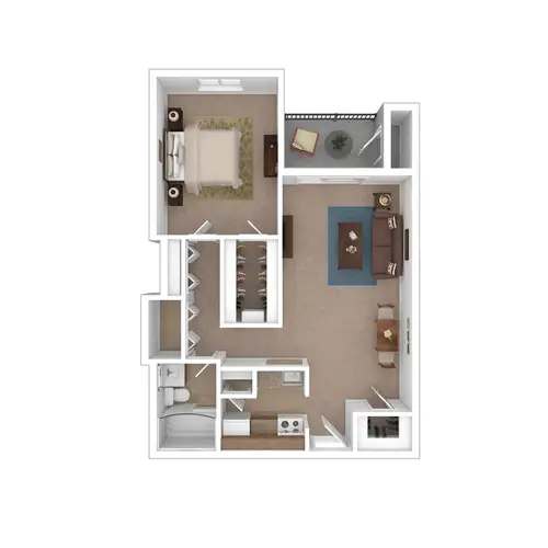 Summer Creek Apartments FloorPlan 1