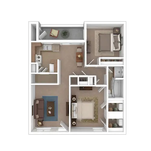 Summer Creek Apartments FloorPlan 2