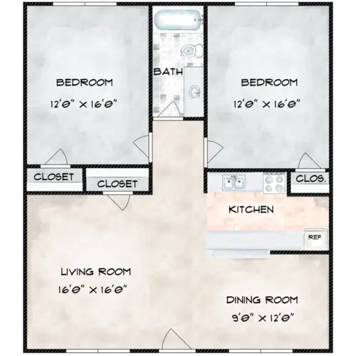 Tammie Jay Apartments FloorPlan 2