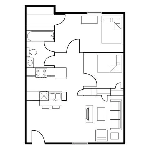 Terraces at 2602 Floorplan 3