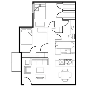 Terraces at 2602 Floorplan 5