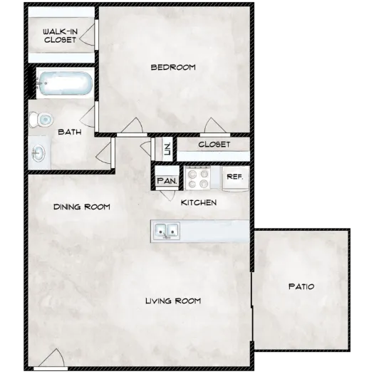 Terracita Apartments South Houston Floor plan 2