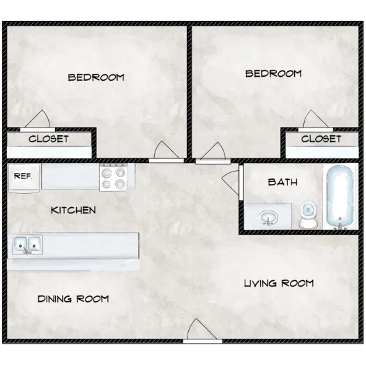 Terracita Apartments South Houston Floor plan 3