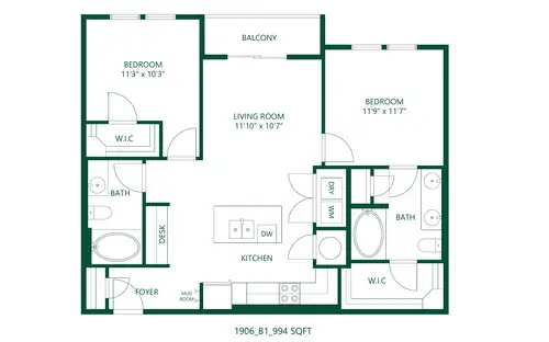 The 1906 at Bishop Ridge FloorPlan 009