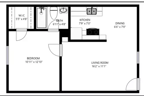 The Addison Apartments Floorplan 1