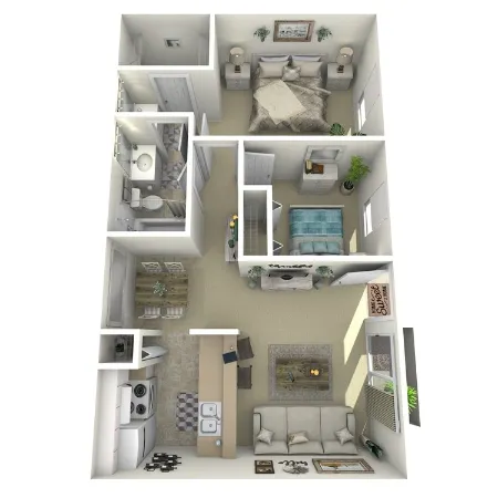 The Alcove Apartment Homes Houston Floor Plan 3