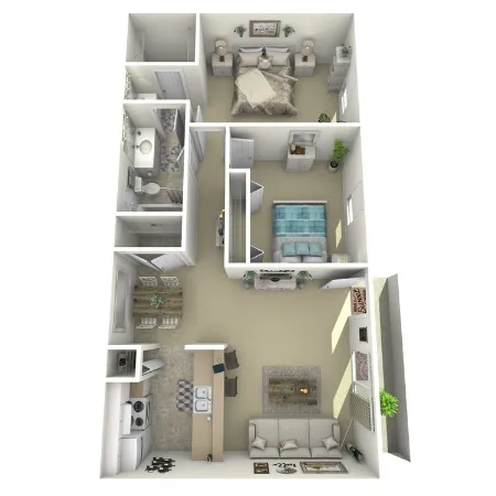 The Alcove Apartment Homes Houston Floor Plan 4