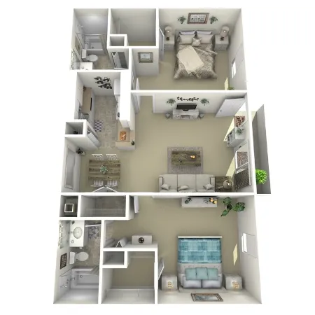 The Alcove Apartment Homes Houston Floor Plan 5