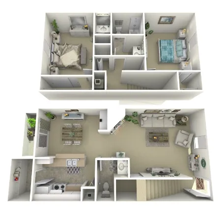 The Alcove Apartment Homes Houston Floor Plan 6