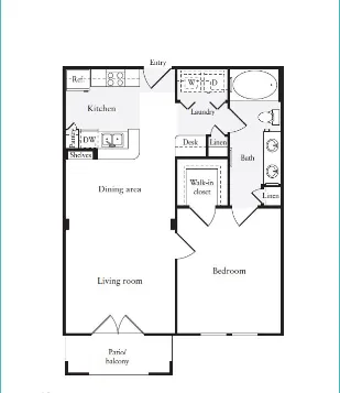 The Arches at Park Cities Dallas Apartment Floor Plan 3