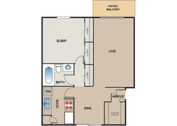 The Arden Terrace Floorplan 1