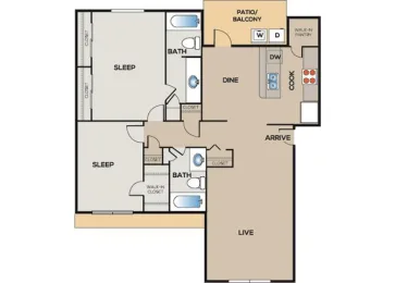 The Arden Terrace Floorplan 3