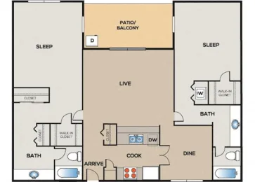 The Arden Terrace Floorplan 4