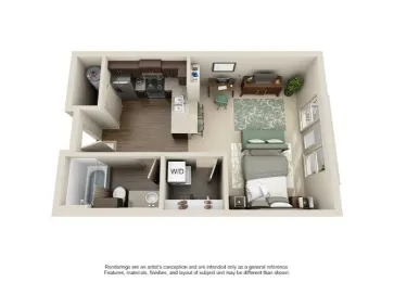 The Atlantic Highland Park Dallas Apartment Floor Plan 3