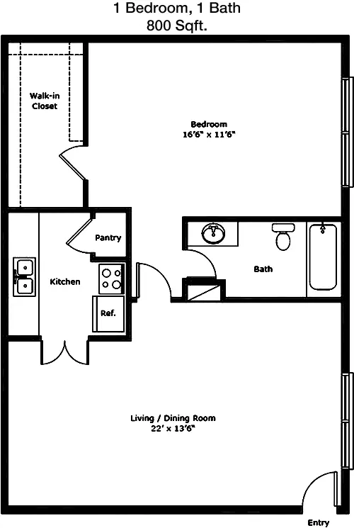 The Atrium at 5606 Houston FloorPlan 2