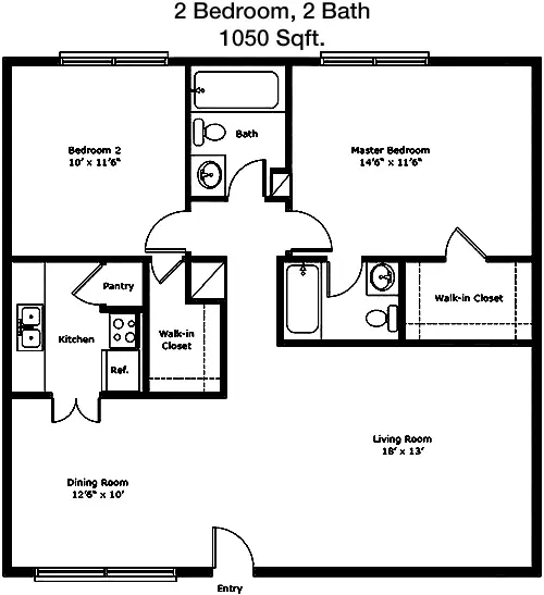 The Atrium at 5606 Houston FloorPlan 3