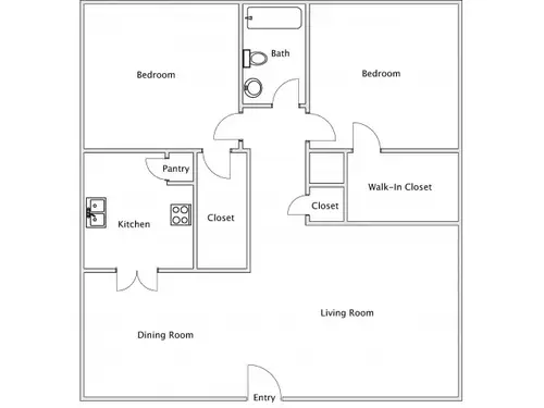 The Atrium at 5606 Houston FloorPlan 5