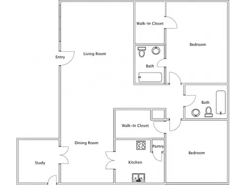 The Atrium at 5606 Houston FloorPlan 6