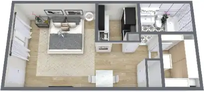 The Brix Apartments Floorplan 1