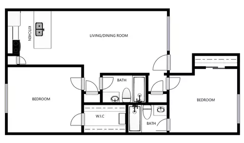 The Brix Apartments Floorplan 4