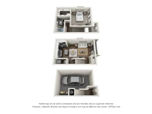 The Brownstones Townhomes Dallas floorplan 1